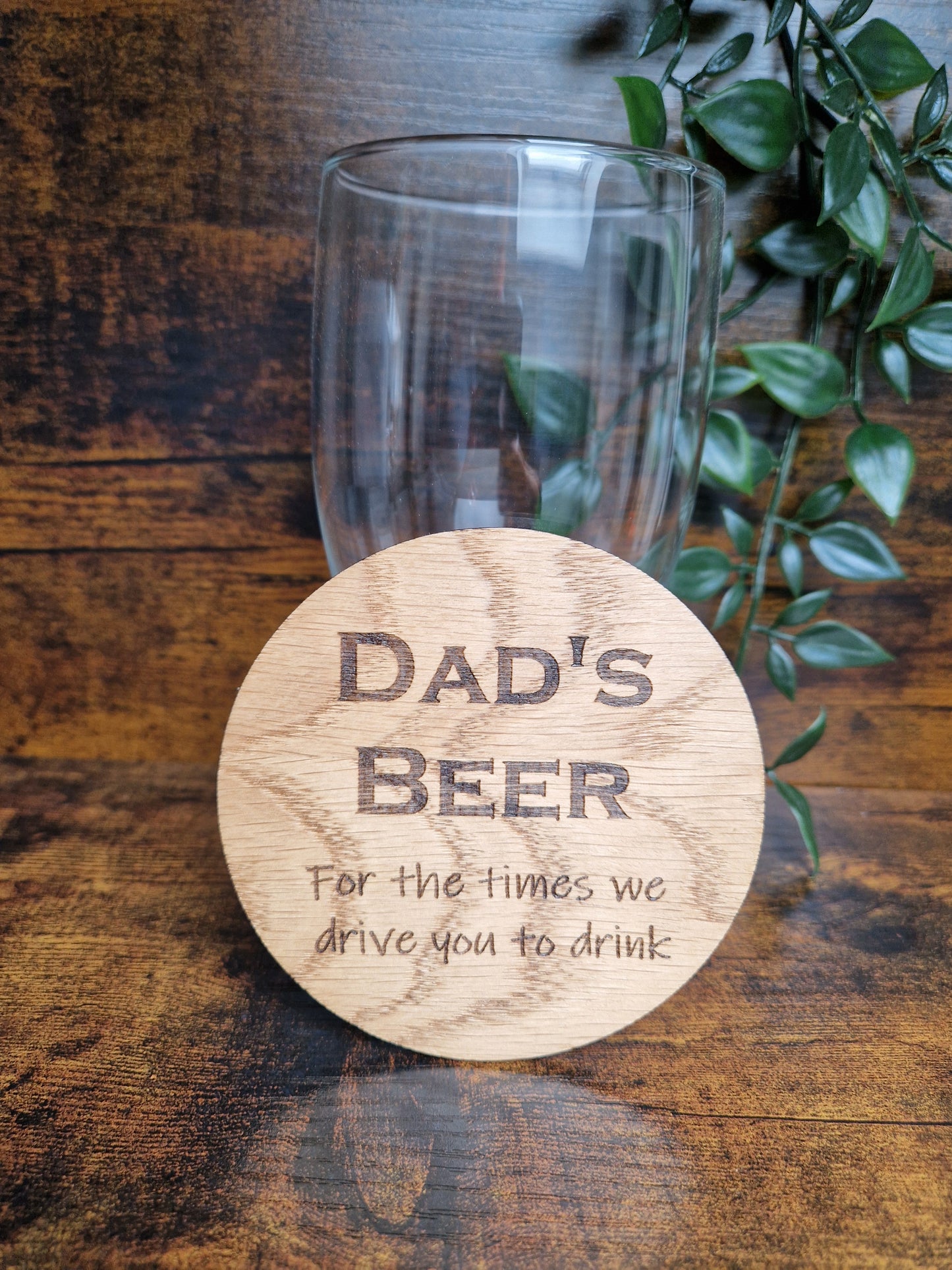 Dad's Beer/Whiskey Drinks Coaster