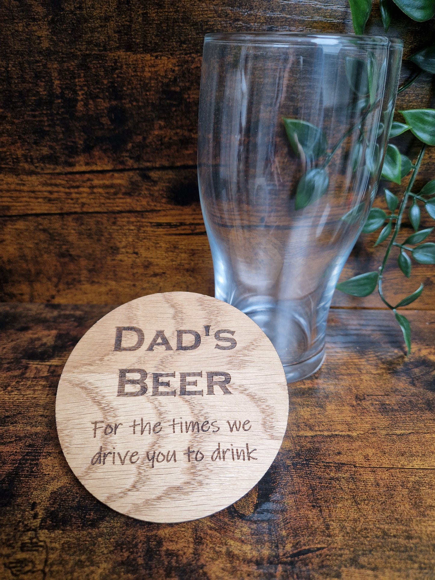 Dad's Beer/Whiskey Drinks Coaster