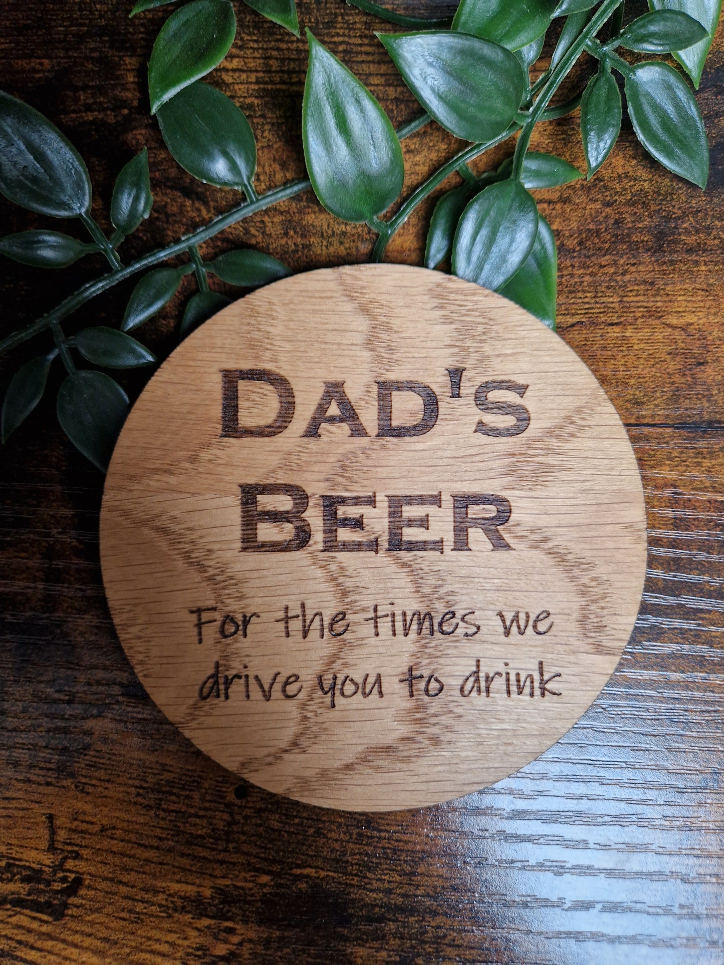 Dad's Beer/Whiskey Drinks Coaster