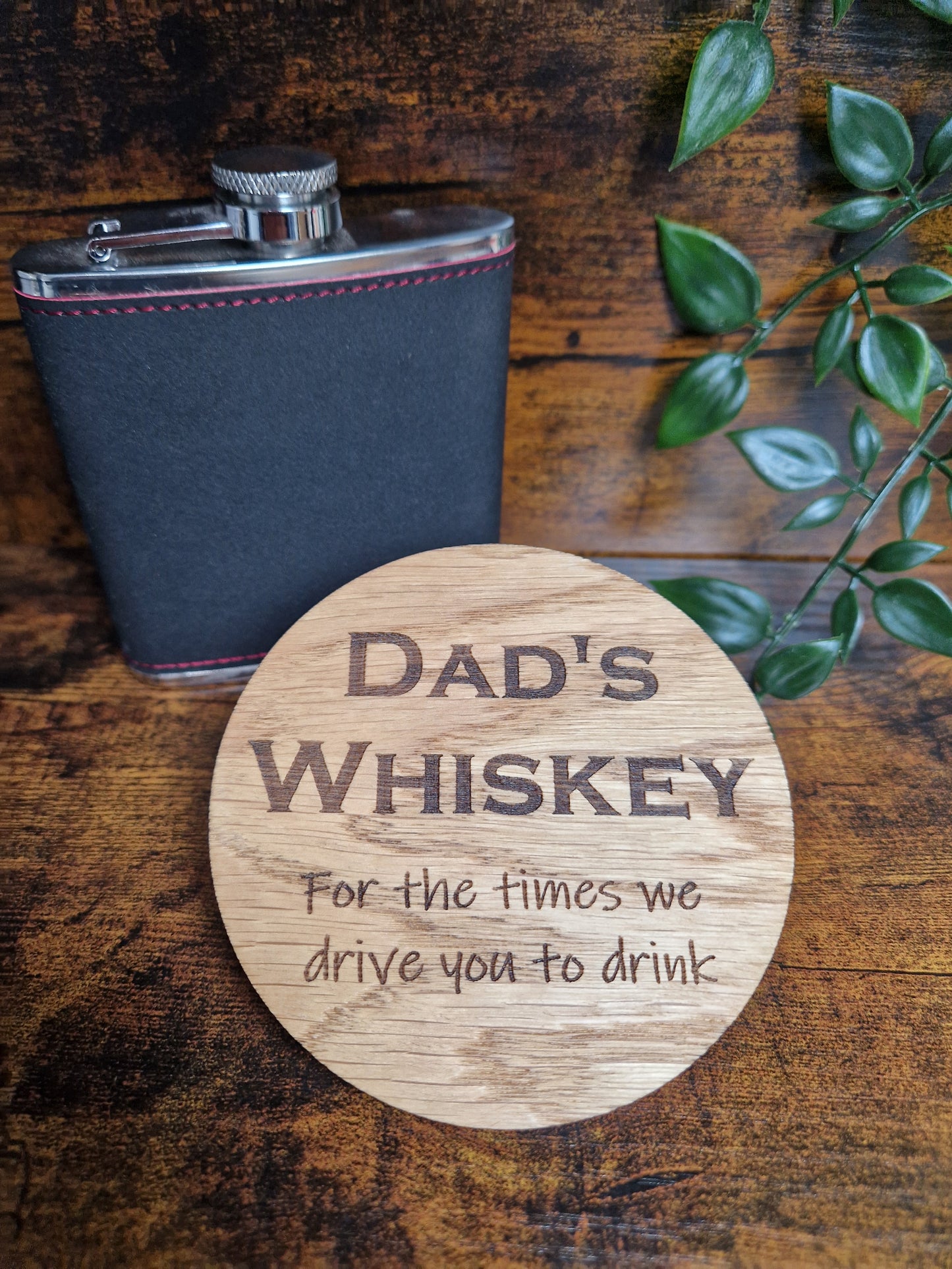 Dad's Beer/Whiskey Drinks Coaster