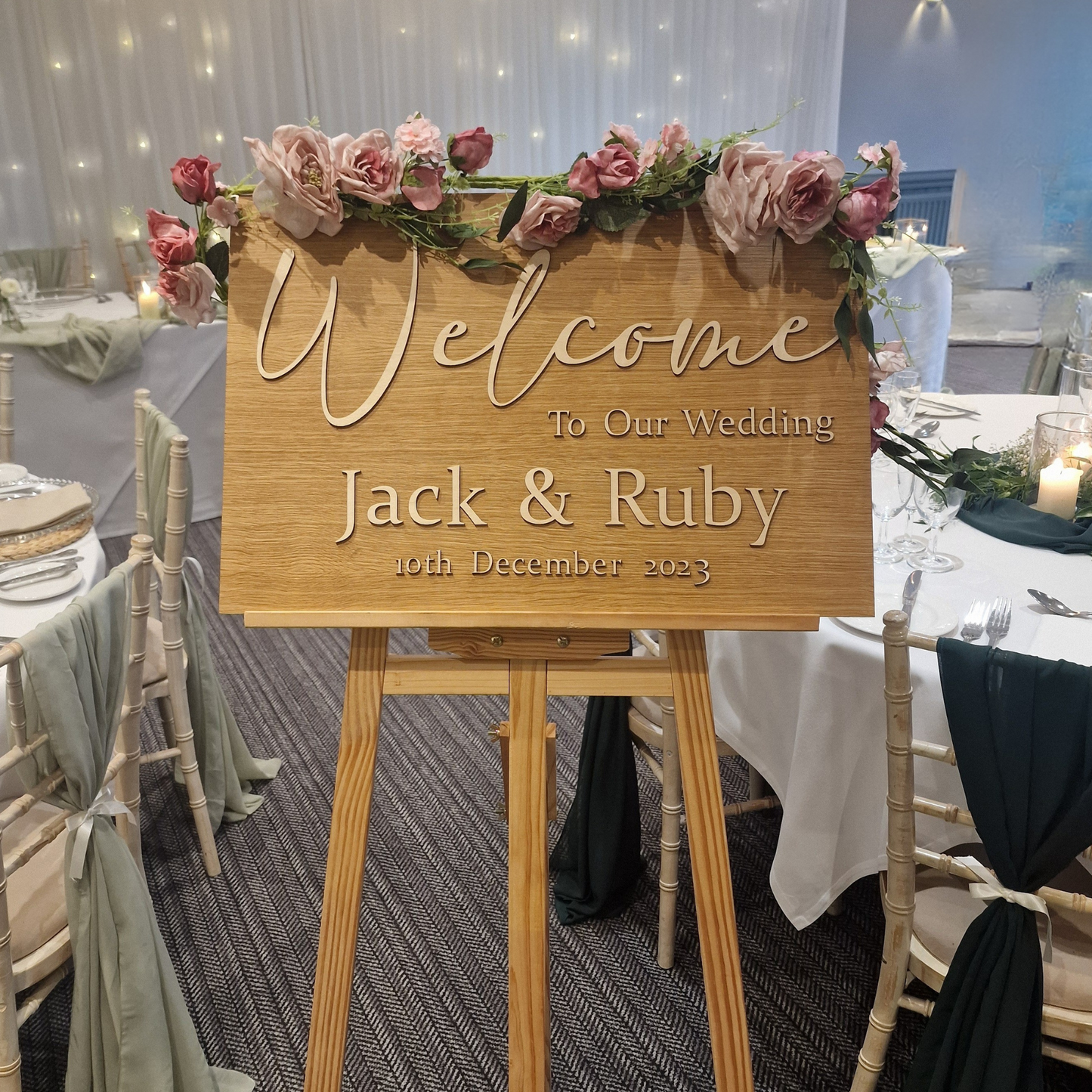 Welcome To Our Wedding 3D Sign