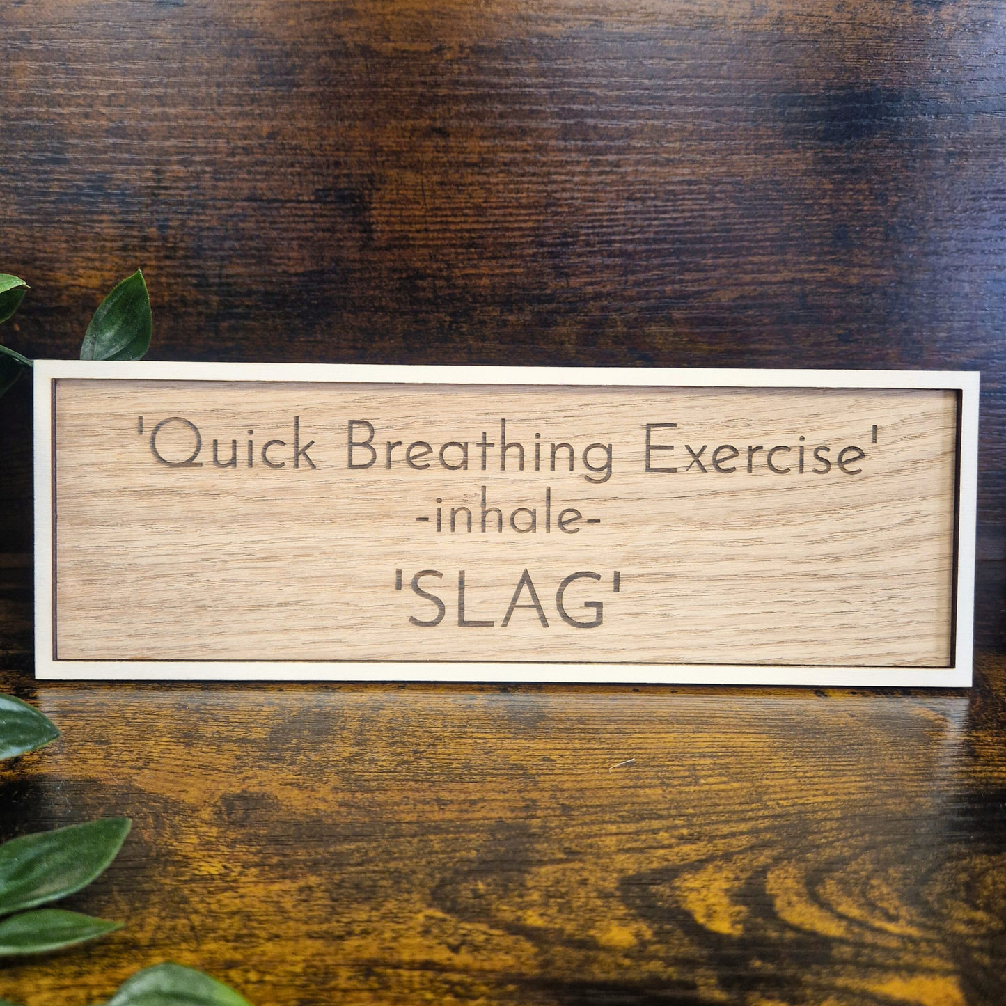 Quick Breathing Exercise Sign