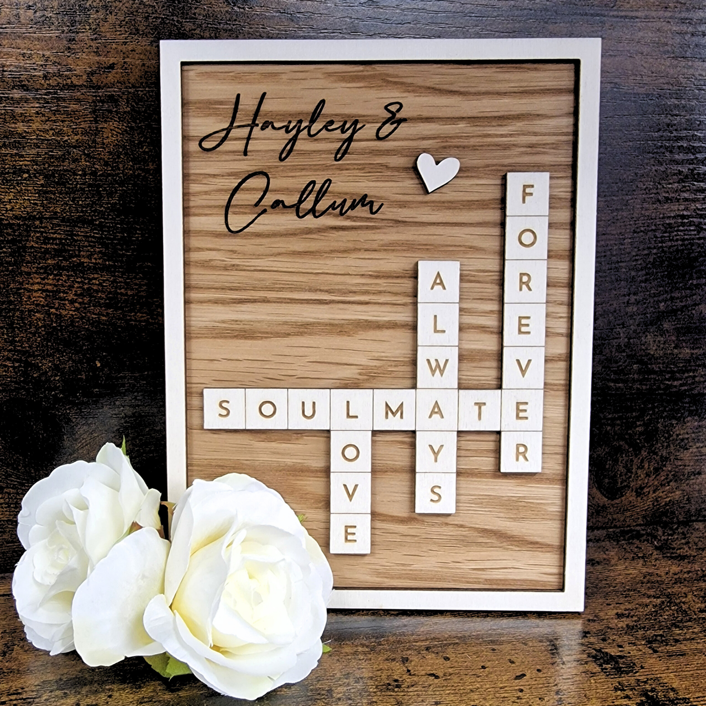 Couples Scrabble Sign
