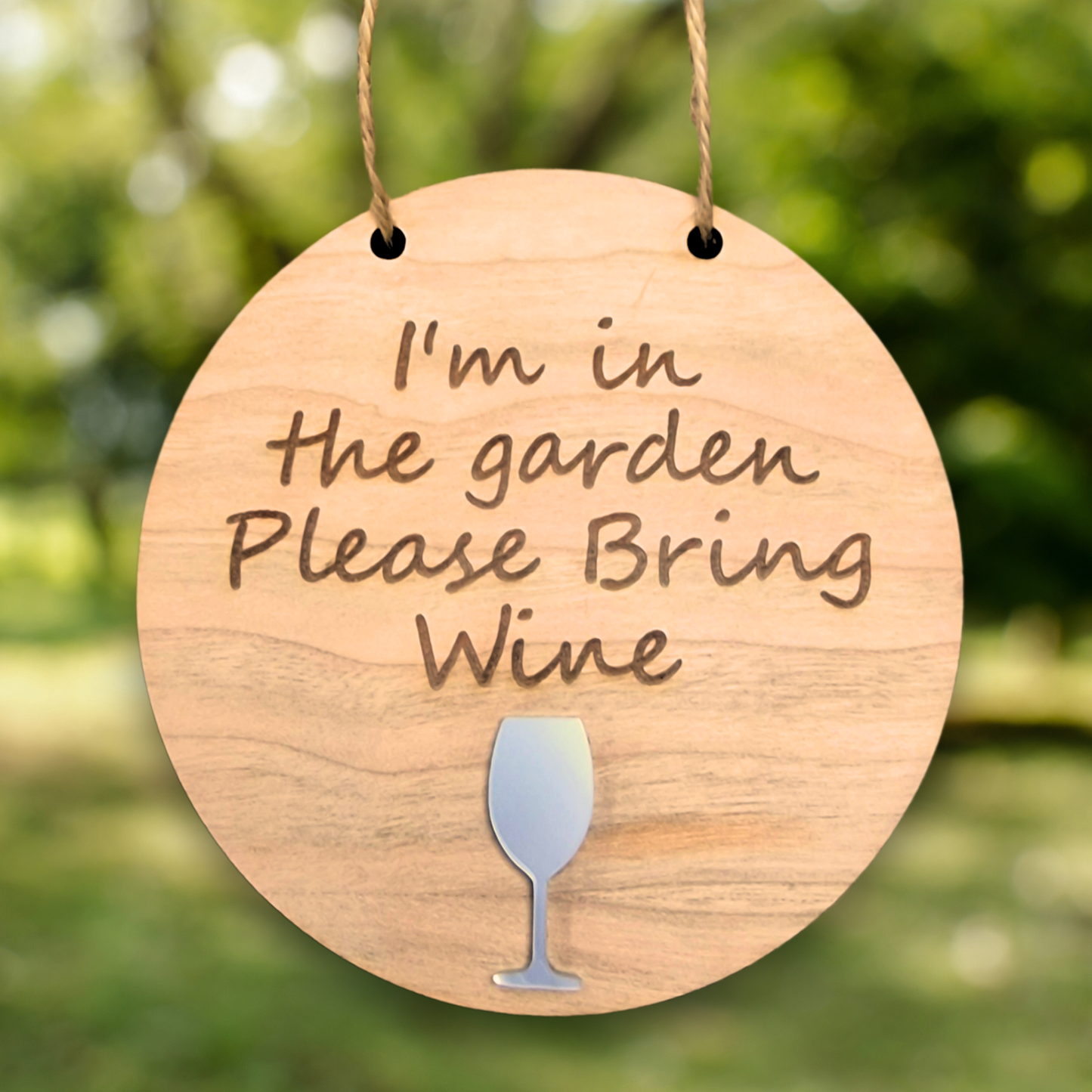 Please Bring Wine Hanging Sign