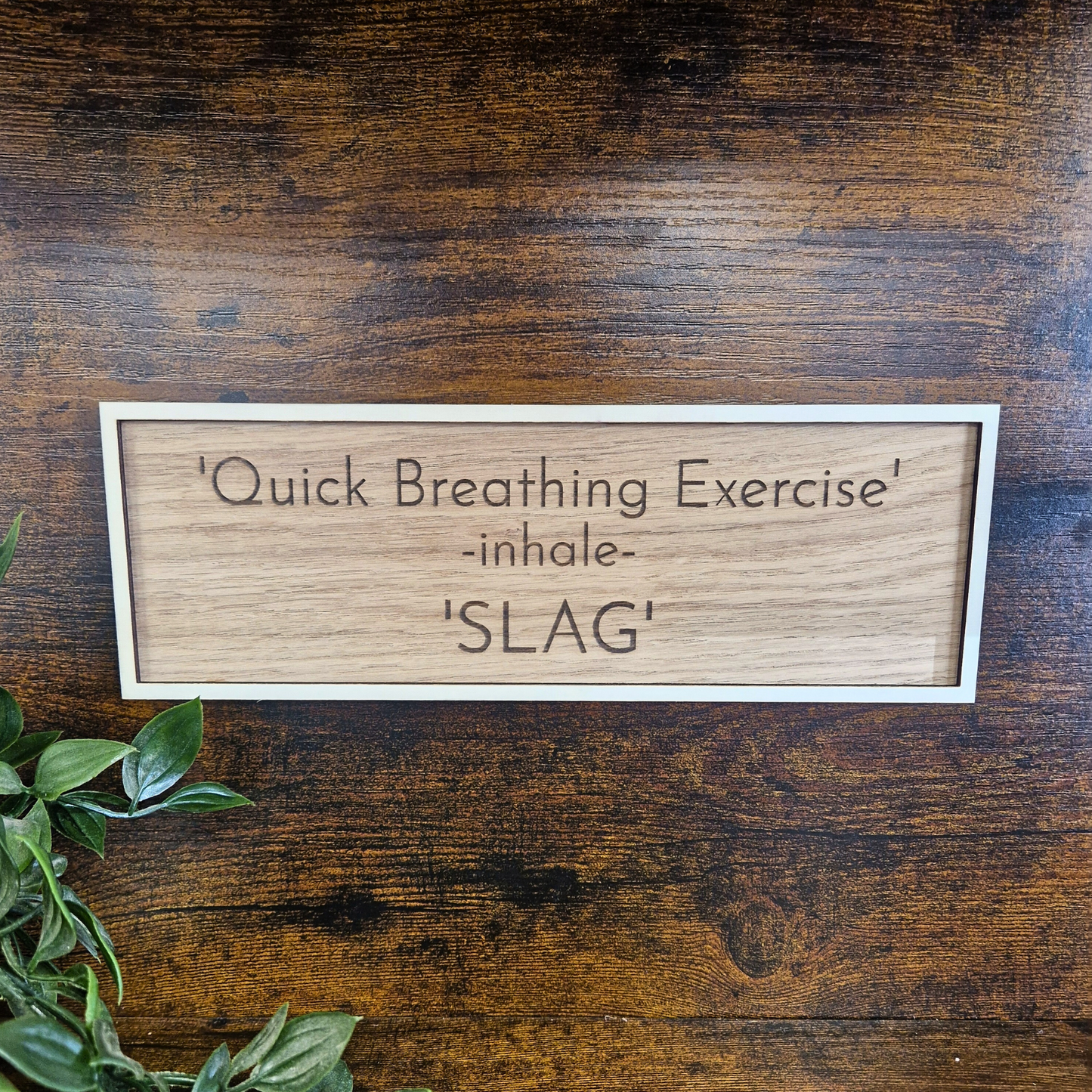 Quick Breathing Exercise Sign