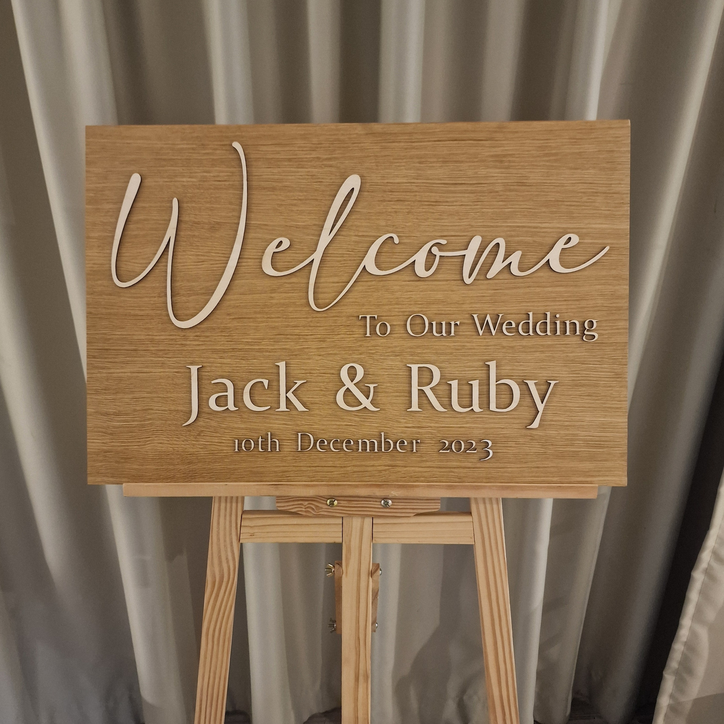 Welcome To Our Wedding 3D Sign