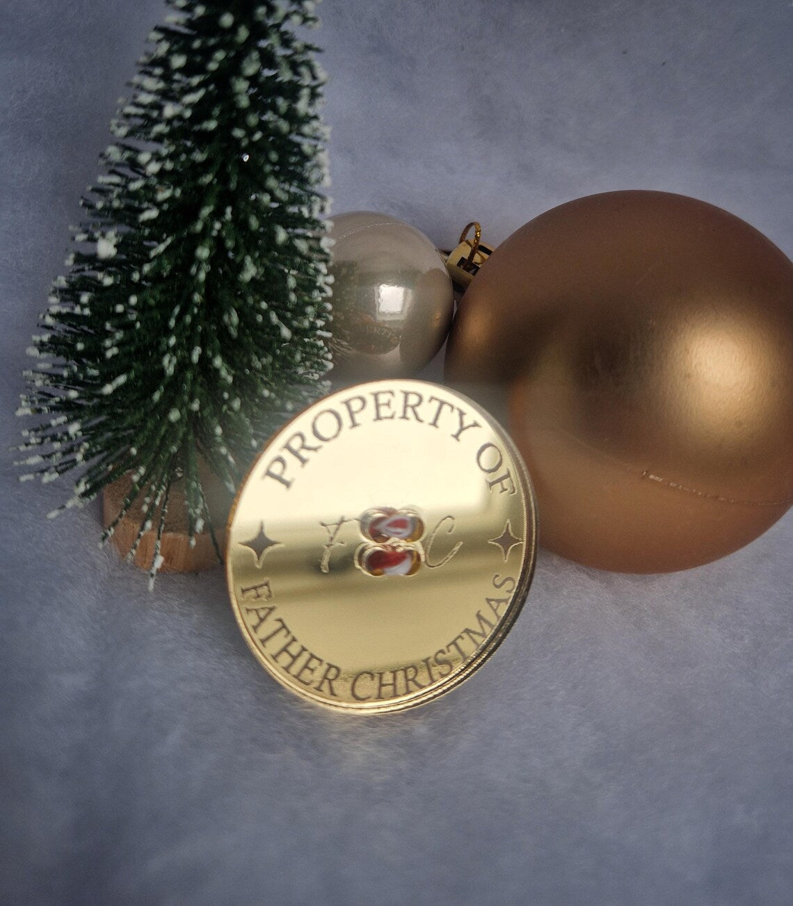 Lost Santa / Father Christmas Button