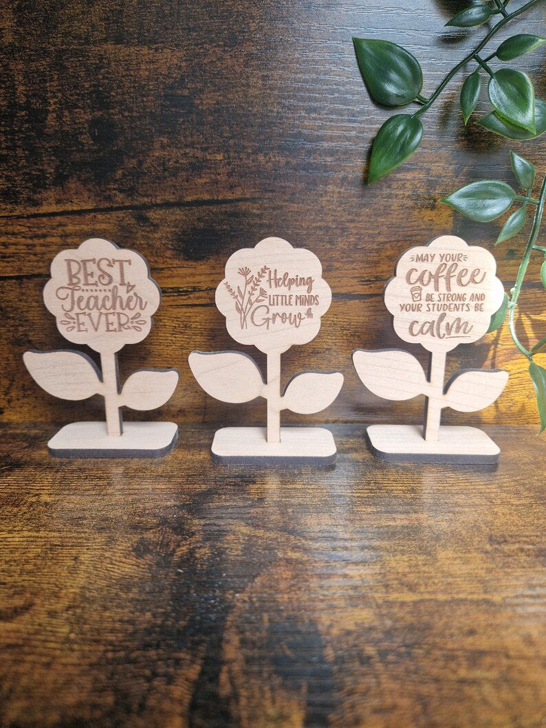 Desk Flower Teacher Gift