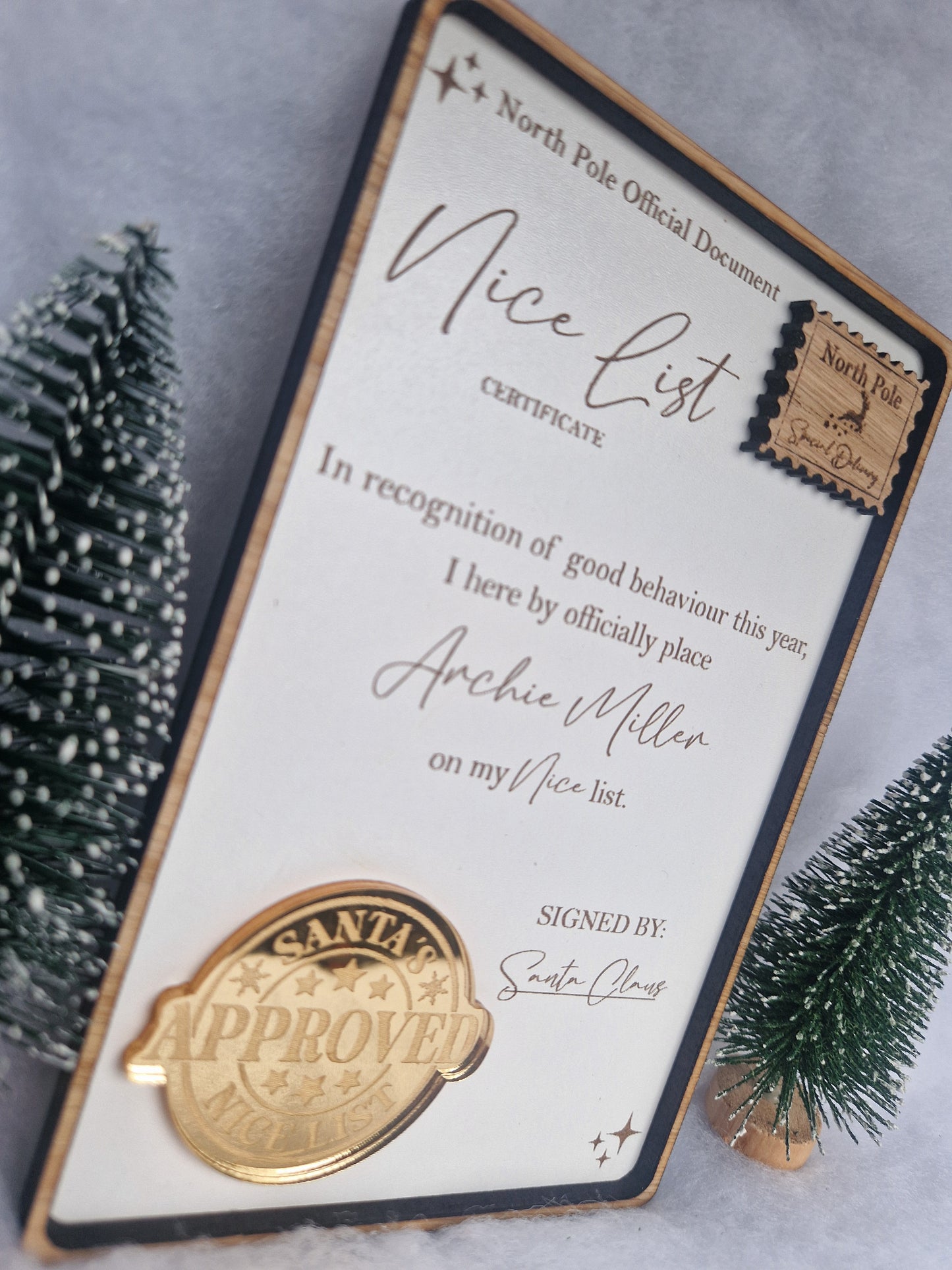 Official Nice List Certificate