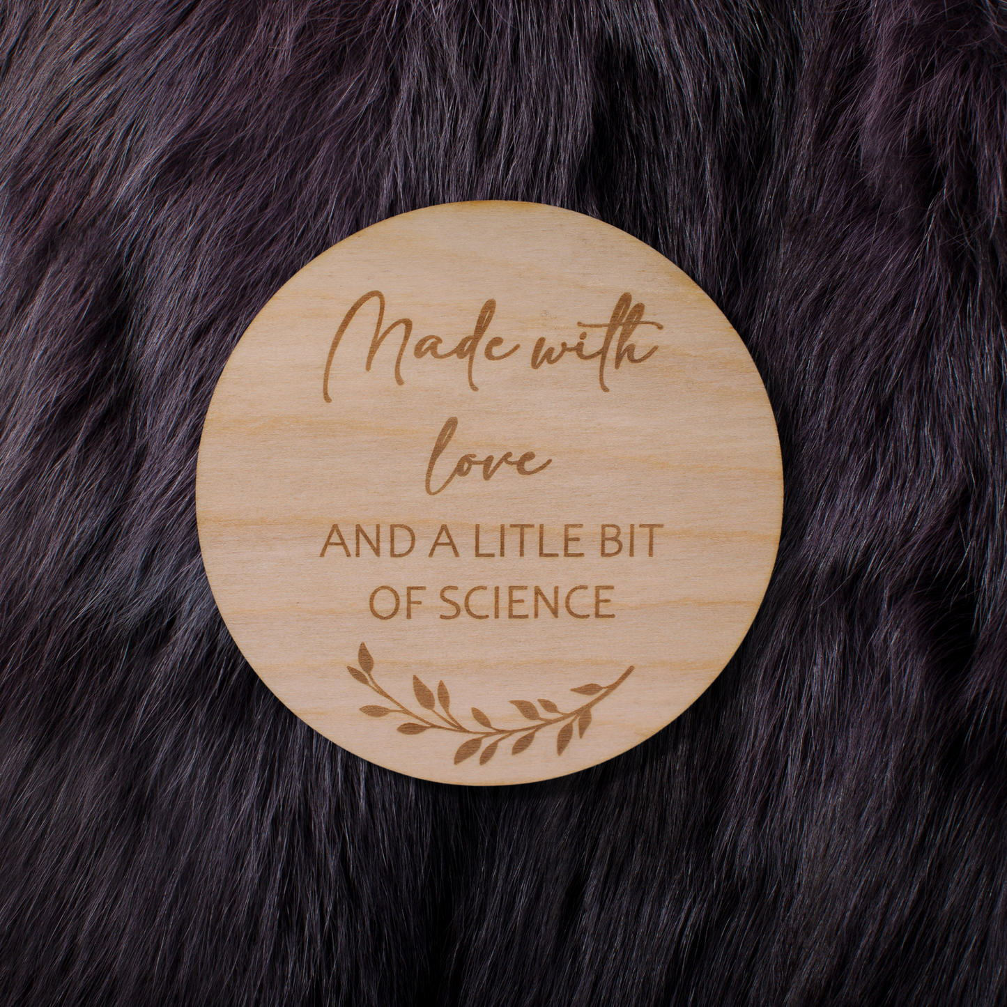 Made With Love & Science Baby Announcement