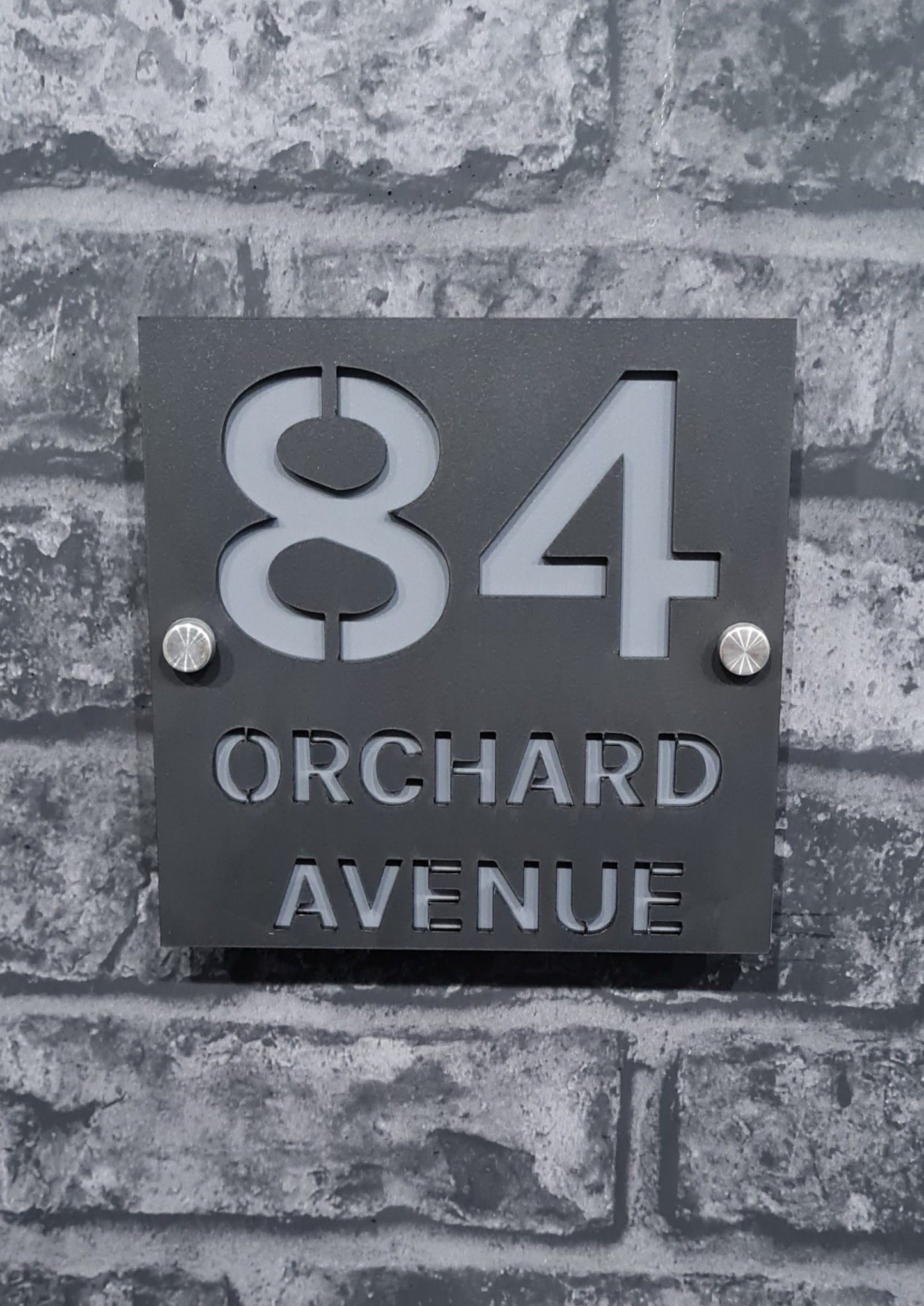 Contemporary House Sign - Medium