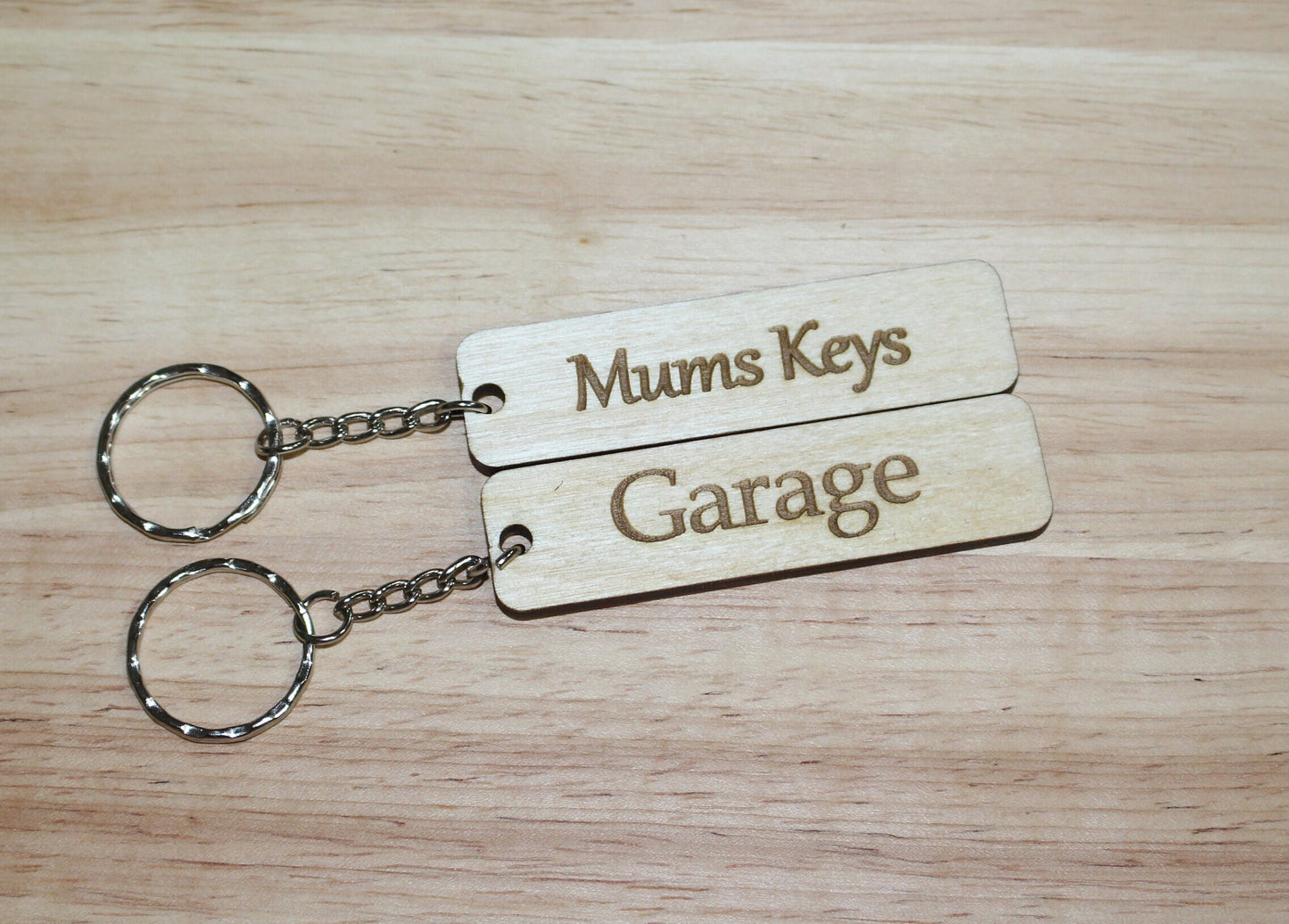 Wooden Personalised Keyring