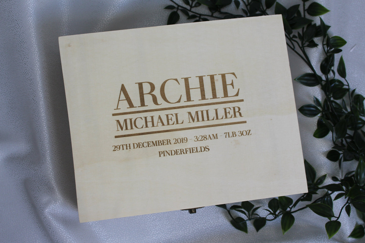 Personalised Baby Keepsake Box