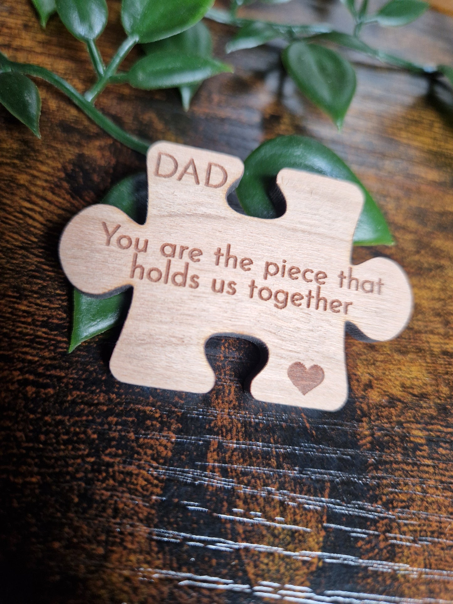 Dad Puzzle Piece Pocket Hug