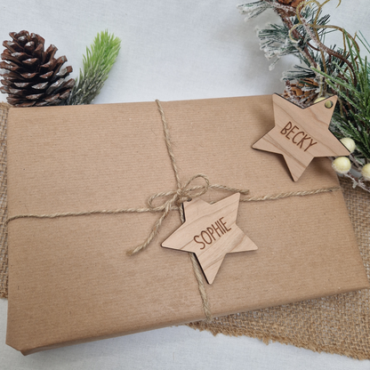 Star Personalised Gift Tags