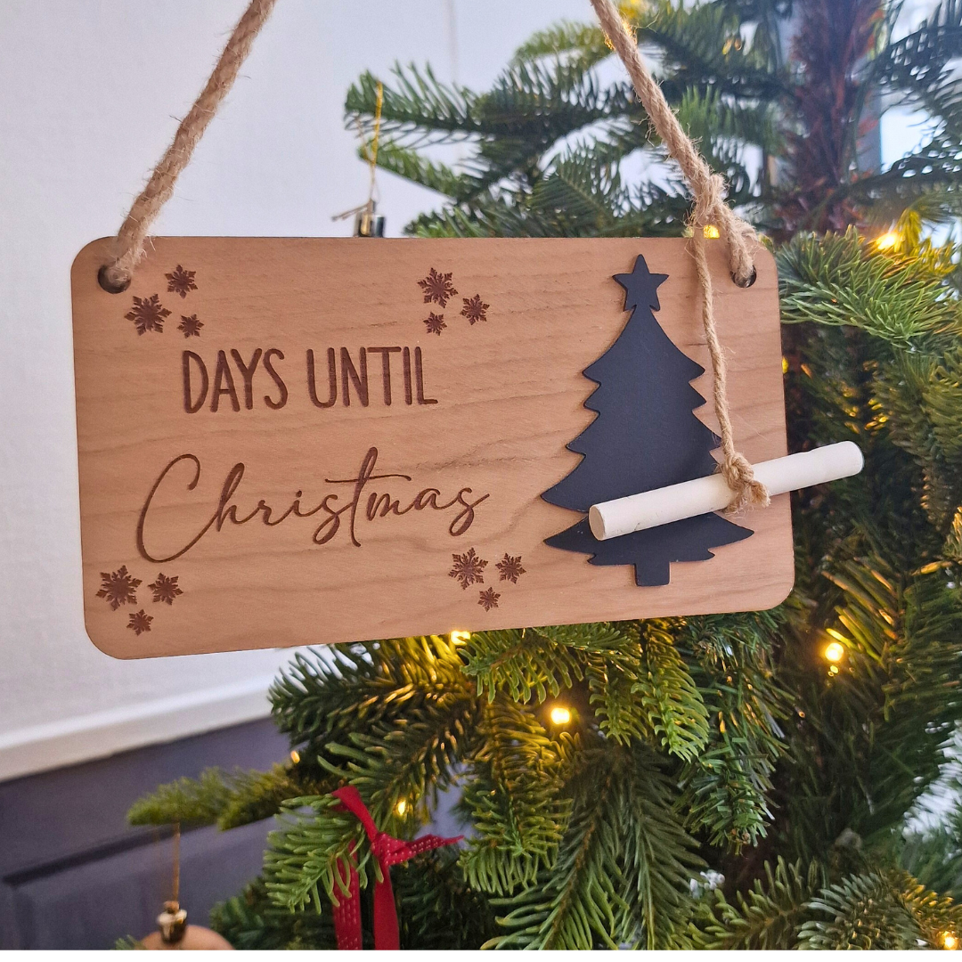 Christmas Countdown Plaque