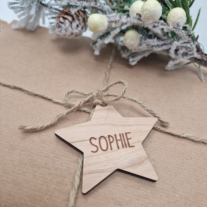 Star Personalised Gift Tags