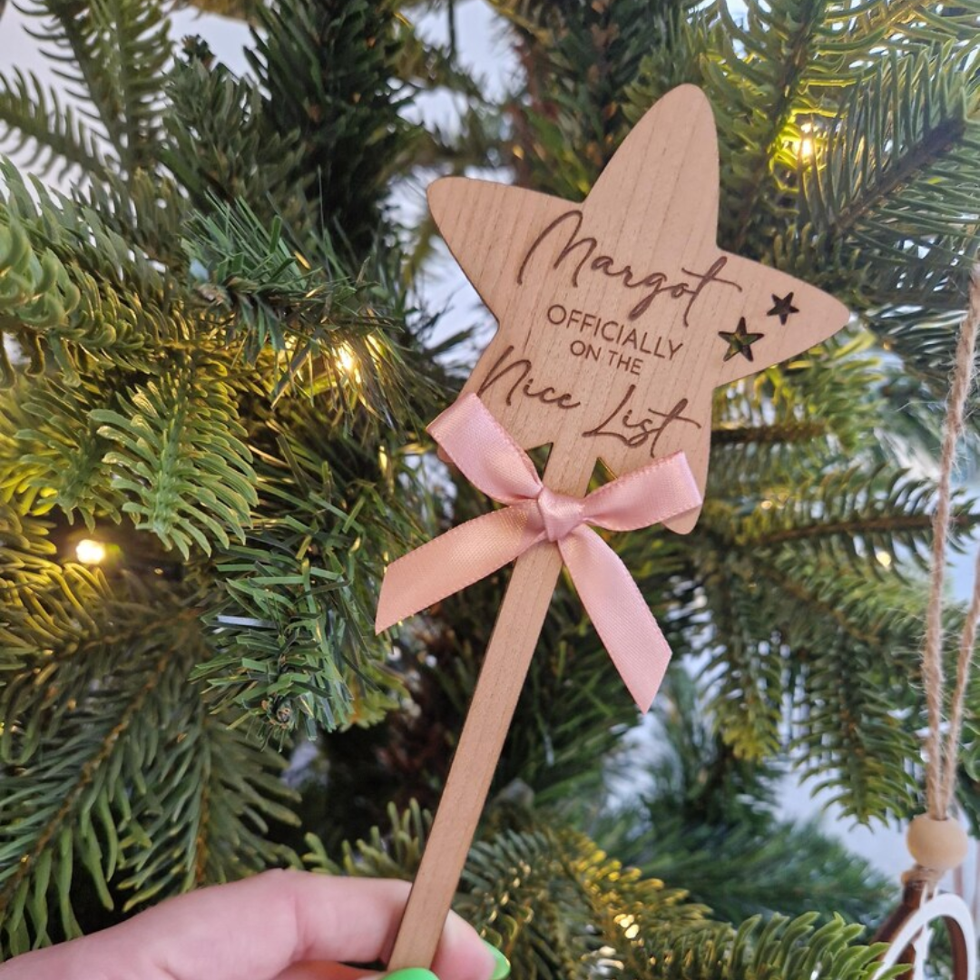 Christmas Official Nice List Star Wand