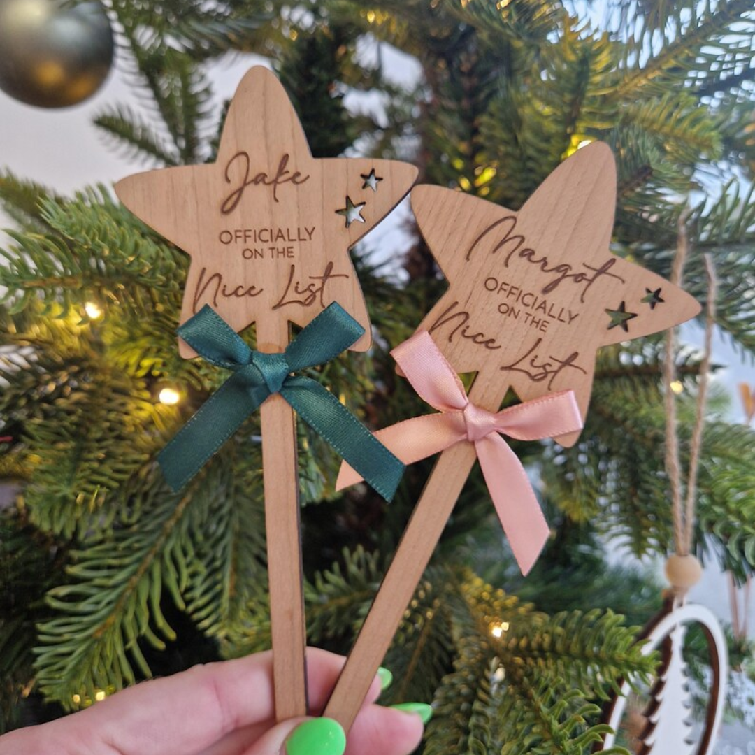 Christmas Official Nice List Star Wand