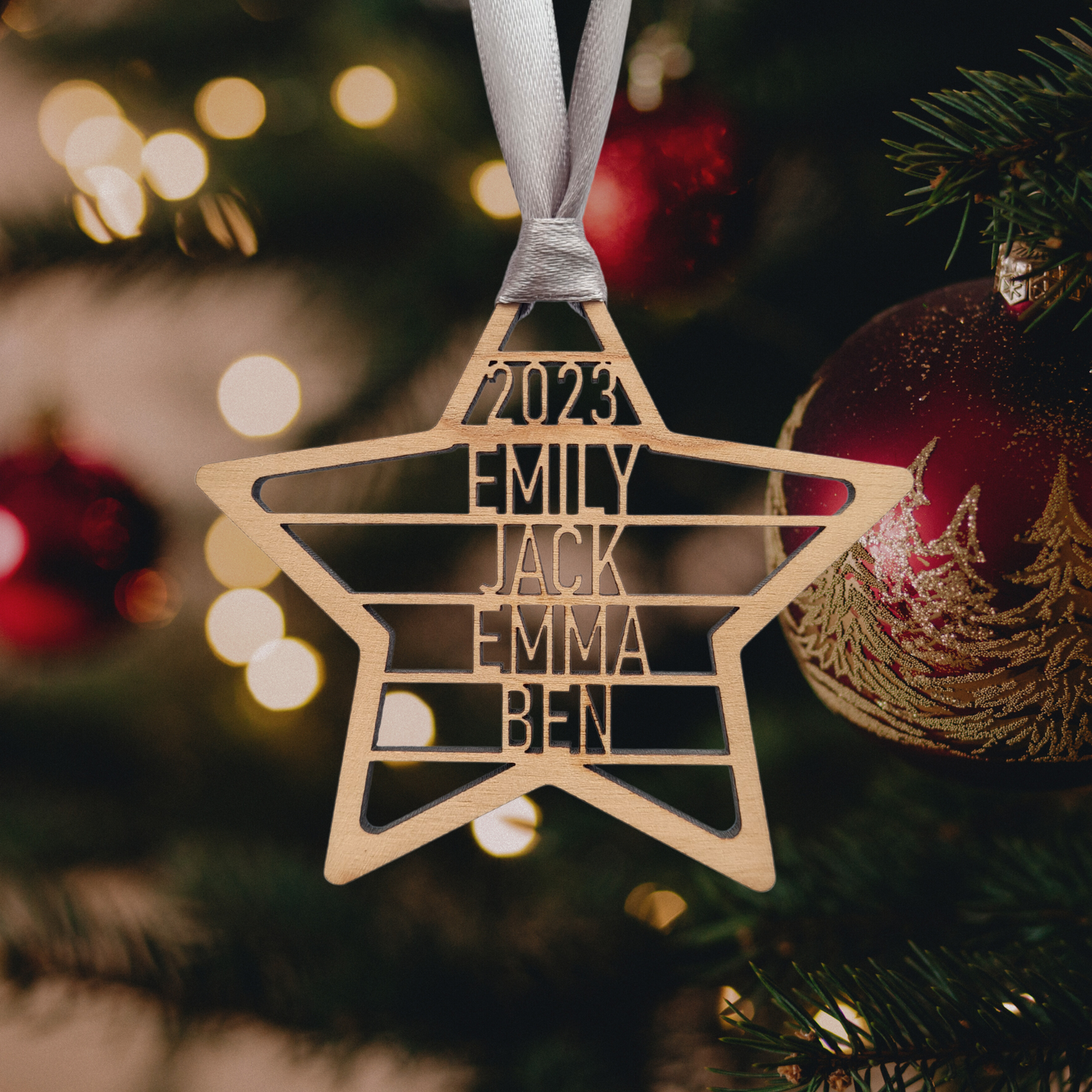 Personalised Star Ornament