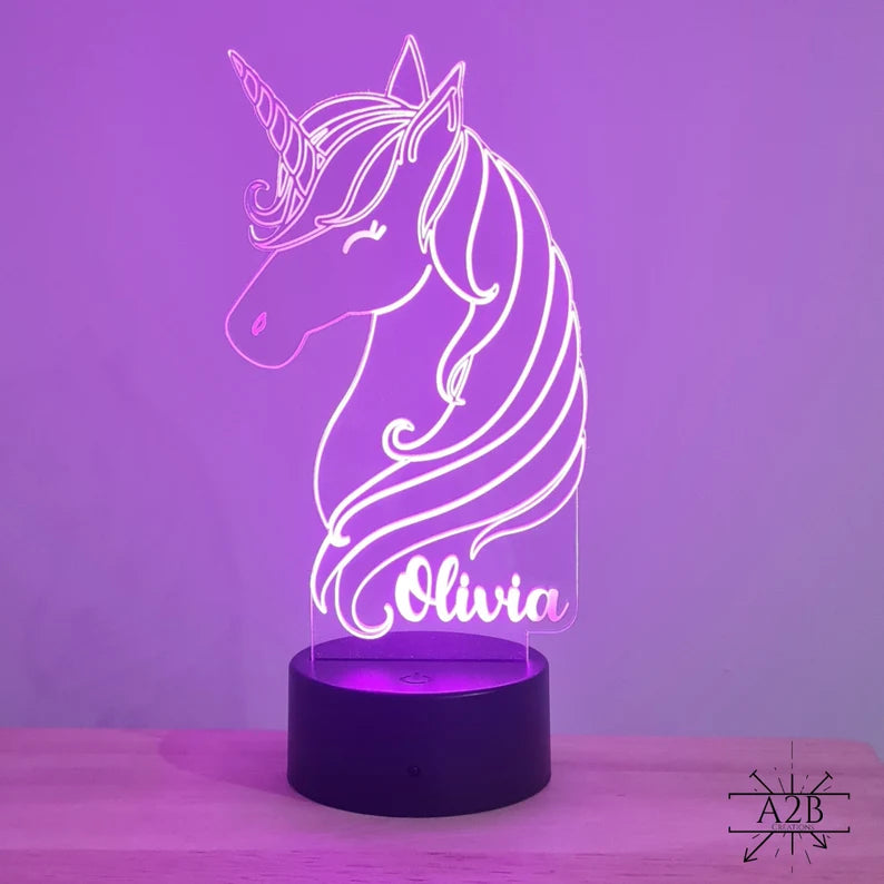 Colour changing Unicorn night light