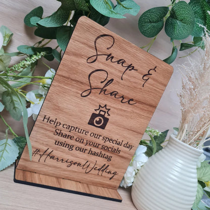 Hashtag Wedding Sign