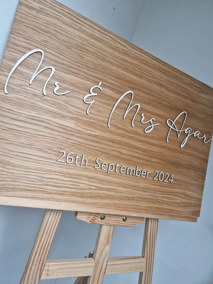 Unique 3D Rustic Wedding Sig