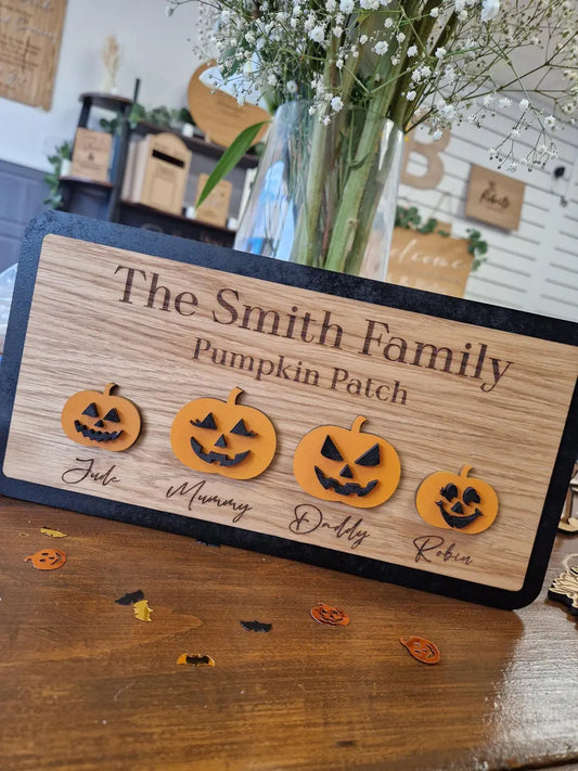 Family Pumpkin Patch Sign