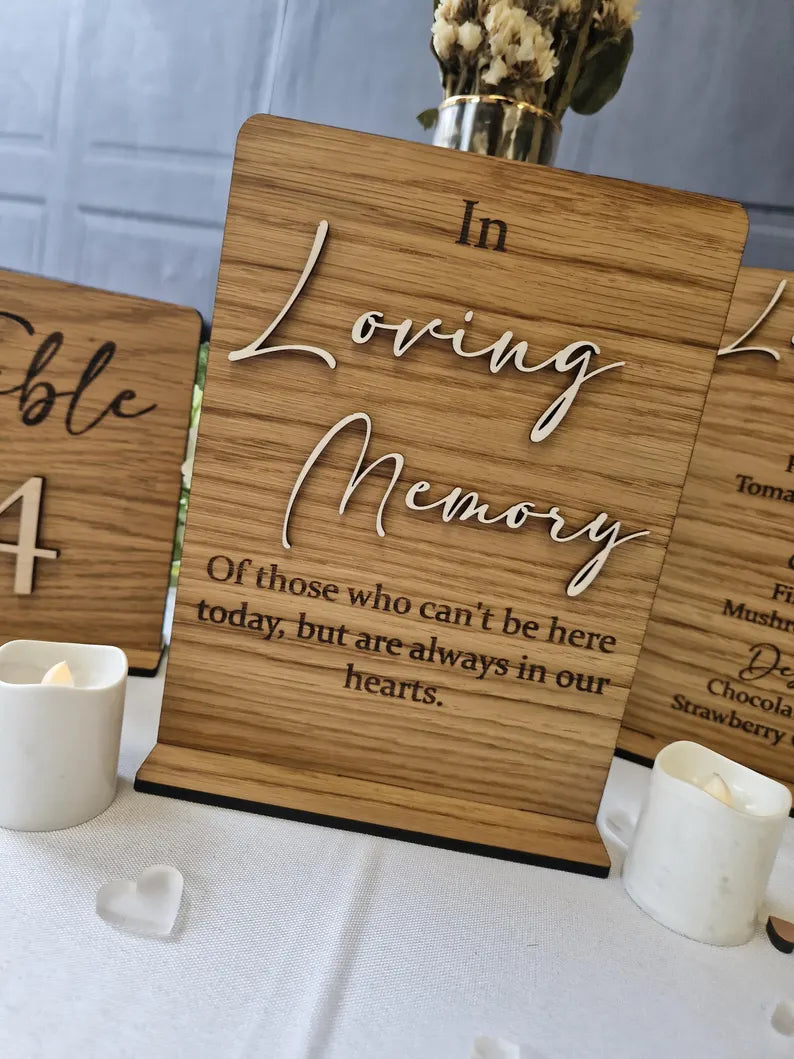 In loving memory sign