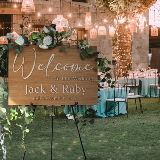 Welcome To Our Wedding 3D Sign