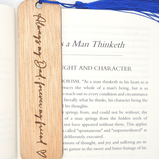 Always My Dad Forever My Friend Personalised Bookmark