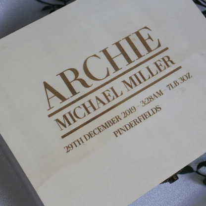 Personalised Baby Keepsake Box