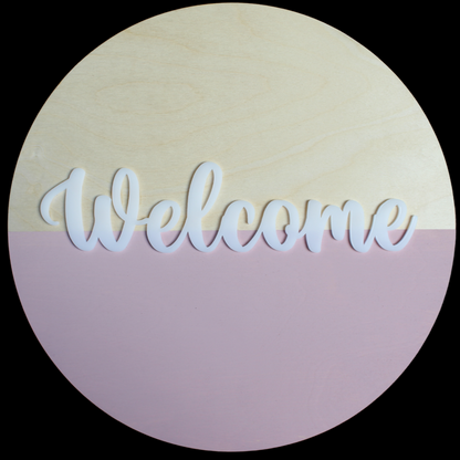 Welcome Sign - Rose