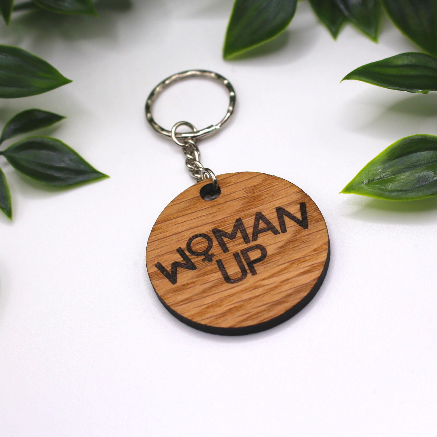 Woman Up  Keyring