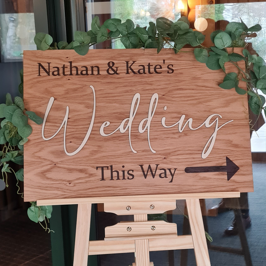 Wedding This Way Sign