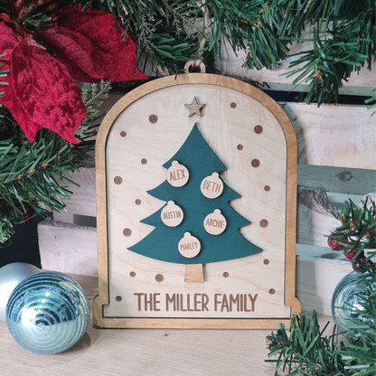 Family Christmas Tree Ornament