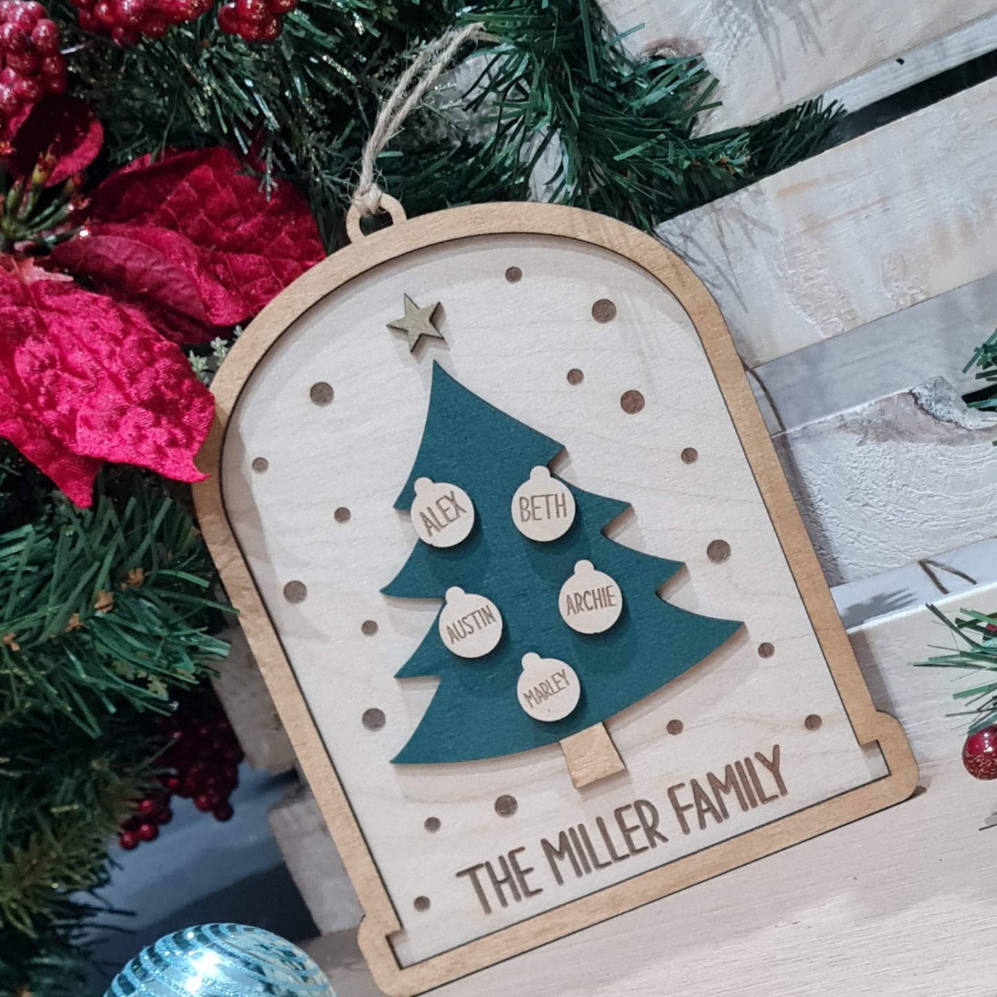 Family Christmas Tree Ornament