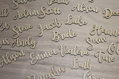 Wooden Guest Place Names