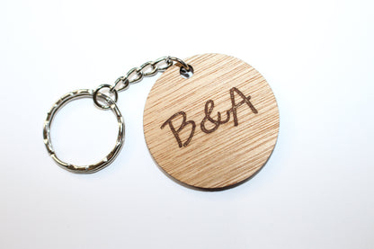 Personalised Valentines Keyring