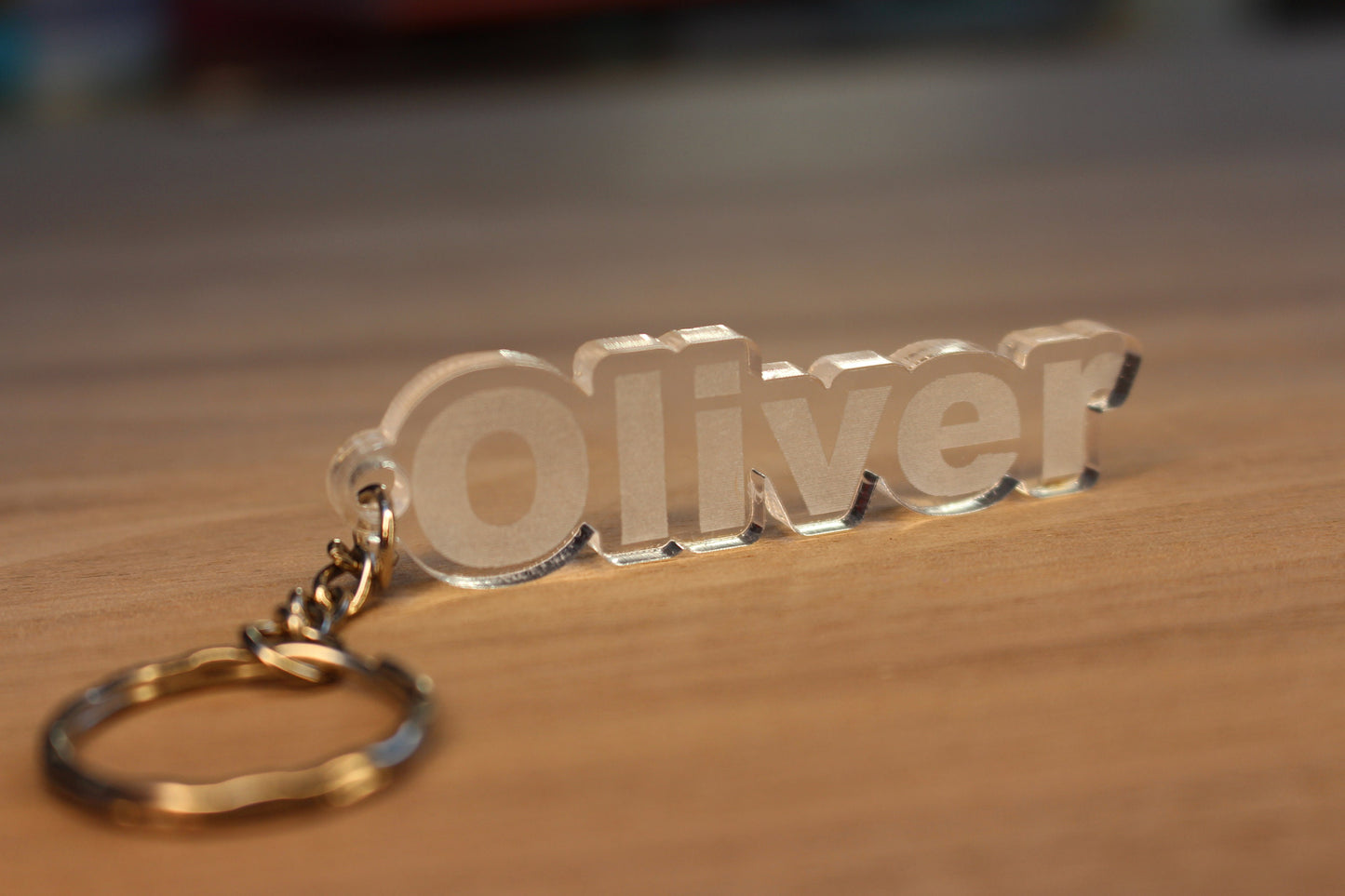 Personalised Frozen Text Keyring