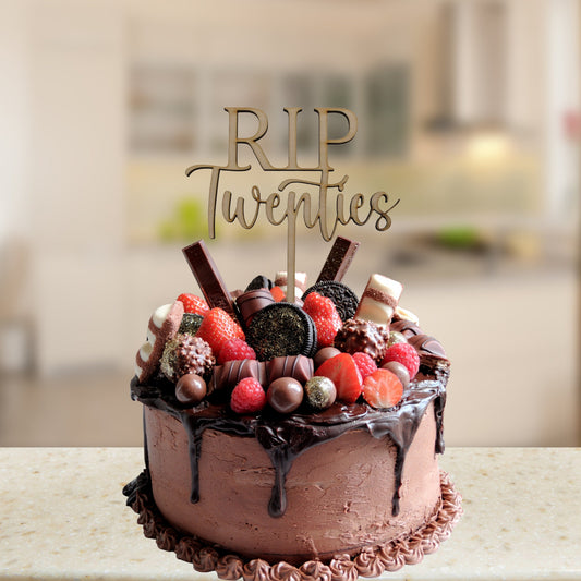 RIP Twenties Cake Topper