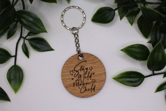 Stay Wild Moon Child Keyring