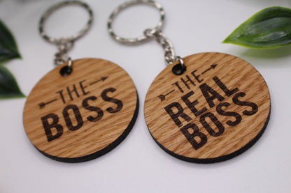 The Boss / The Real Boss Keyring