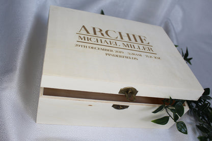 Personalised Baby Keepsake Box
